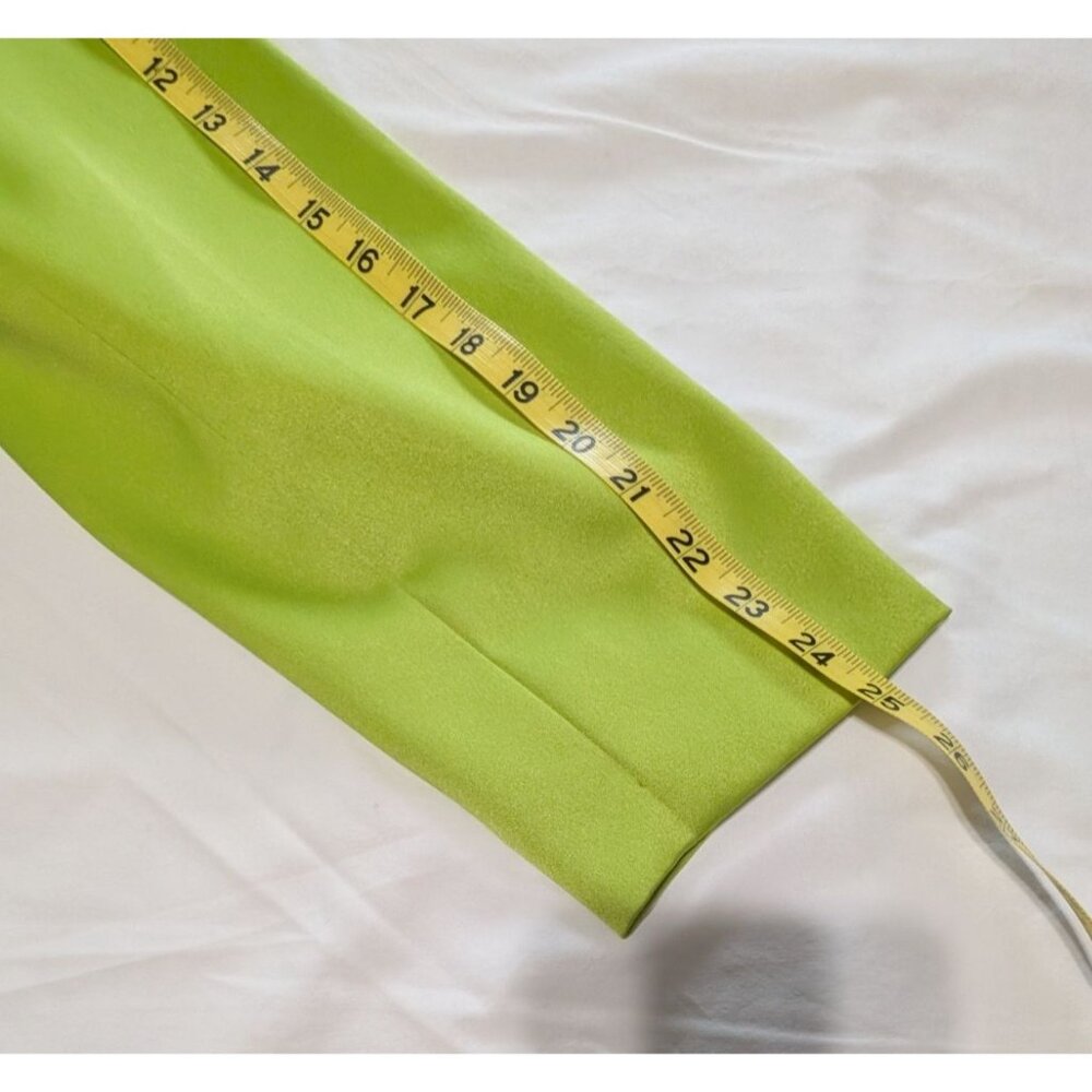 Nygard Womens Lime Green Mid-Length Button-Front Dress Jacket 18W Polyester Blen - Picture 13 of 13